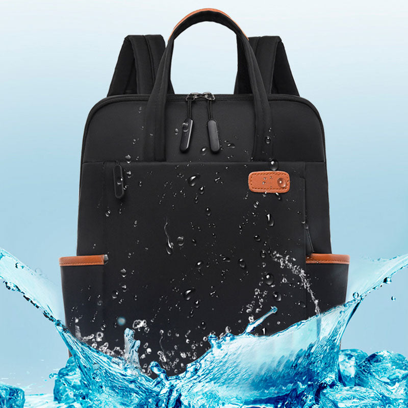 Lässiger, wasserdichter Nylon-Rucksack mit großem Fassungsvermögen 