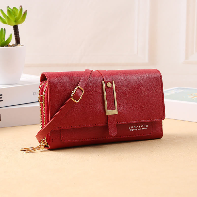 Handytasche für Damen, einfarbig, große Kapazität, Gewicht