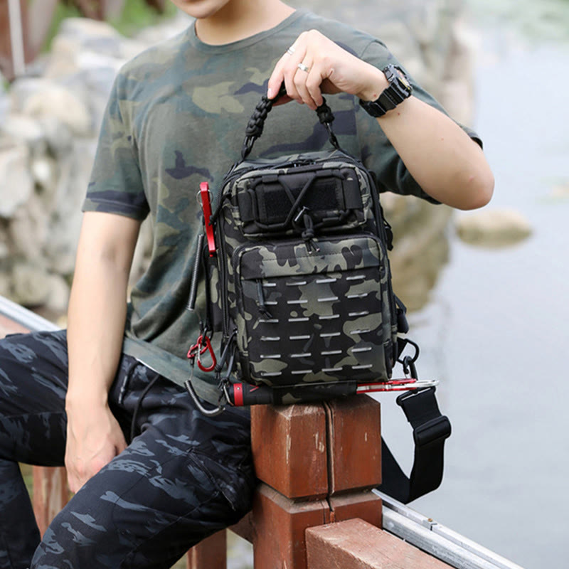 Tatical Brusttasche für Herren, Umhängetasche für Outdoor-Training