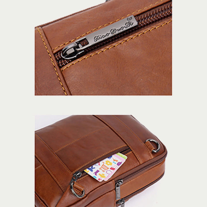 Umhängetasche für Männer Drei Stile Taschen Leder Umhängetasche