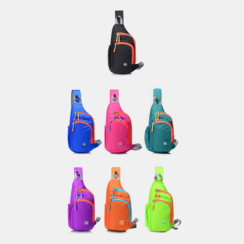 Schultertasche für Damen, Nylon, wasserdicht, für Outdoor-Sport, Reiten, Brusttasche