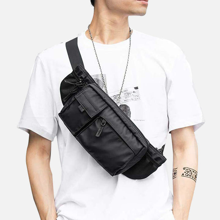 Gürteltasche für Herren, einfarbig, Oxford-Umhängetasche