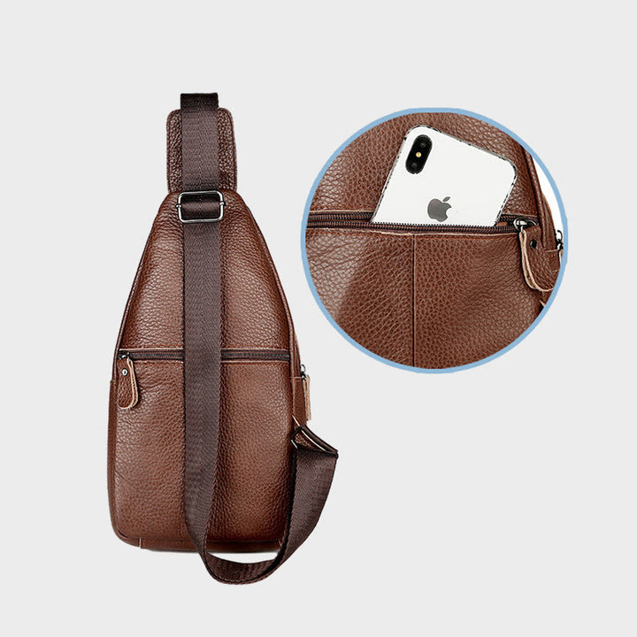 Schultertasche mit mehreren Taschen für Herrenausflüge, daher für den täglichen Gebrauch