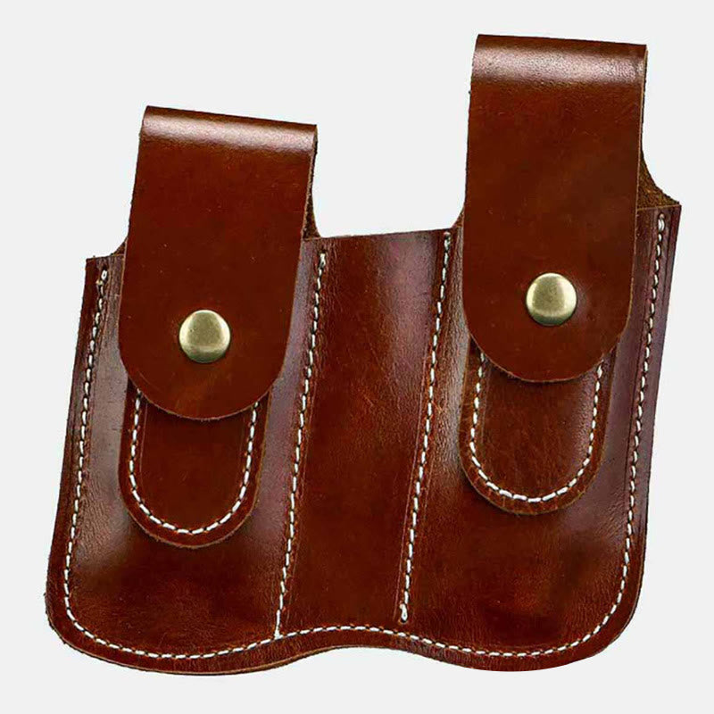 Leder Gürteltasche für Damen und Herren außerhalb des Hosenbundes tragen