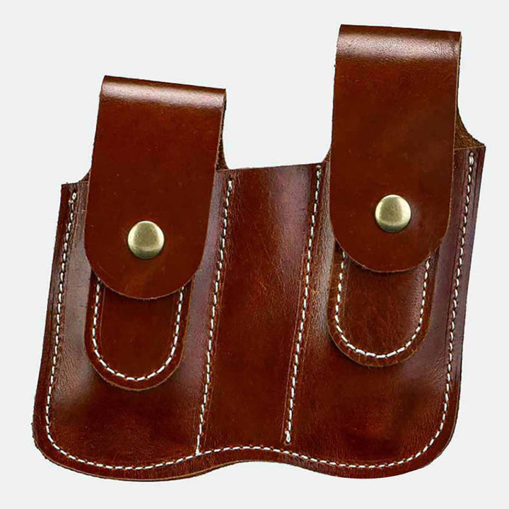 Leder Gürteltasche für Damen und Herren außerhalb des Hosenbundes tragen