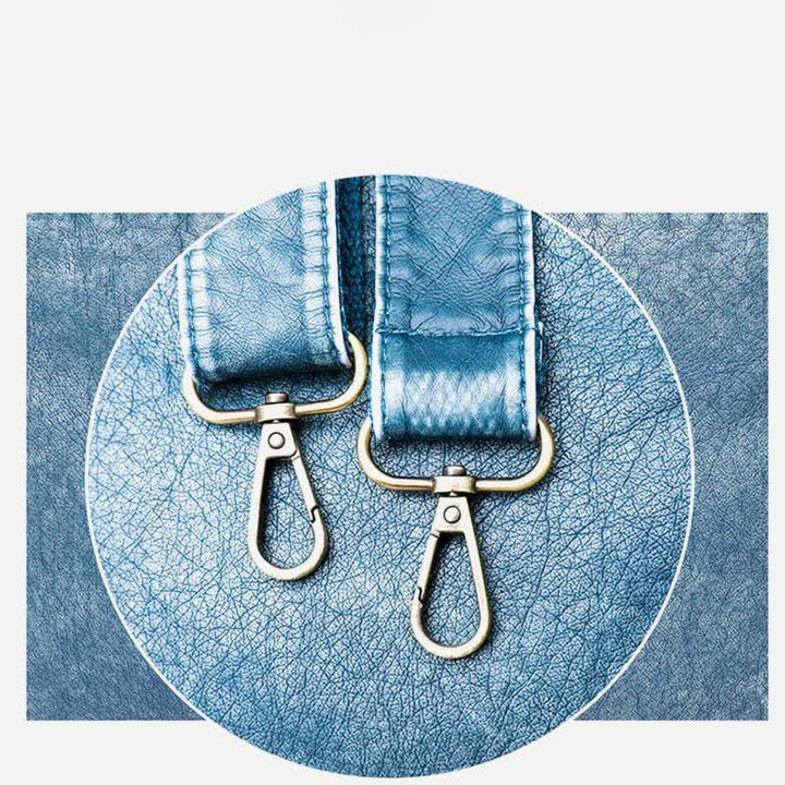 Denim Farbe Tote Handtaschen Große Kapazität Kunstleder Schulter Geldbörse