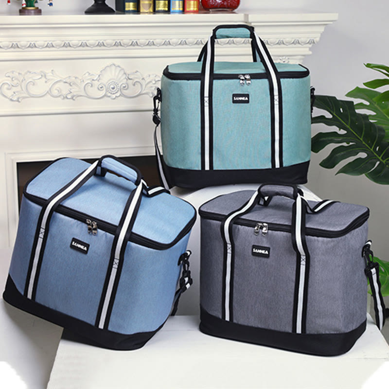 Kühltasche für Picknick im Freien, hält warm und kalt, Campingtasche