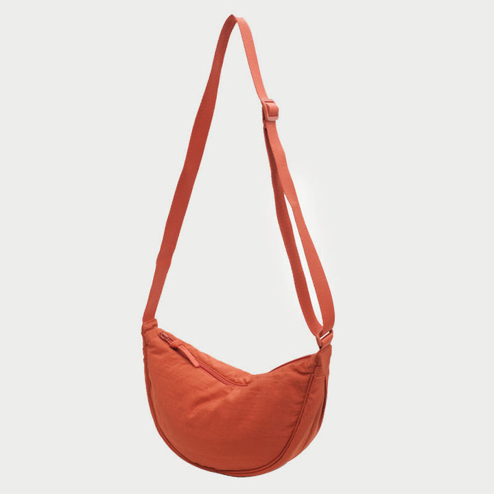 Umhängetasche für Damen aus Nylon im Knödel-Stil, Einkaufs-Schultertasche