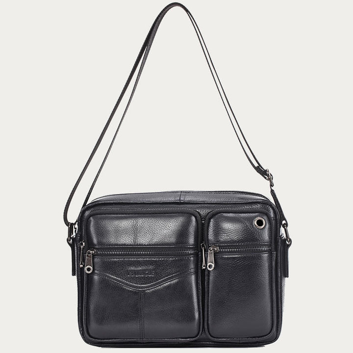 Messenger Bag für Herren, Business, einfarbig, geräumige Umhängetasche