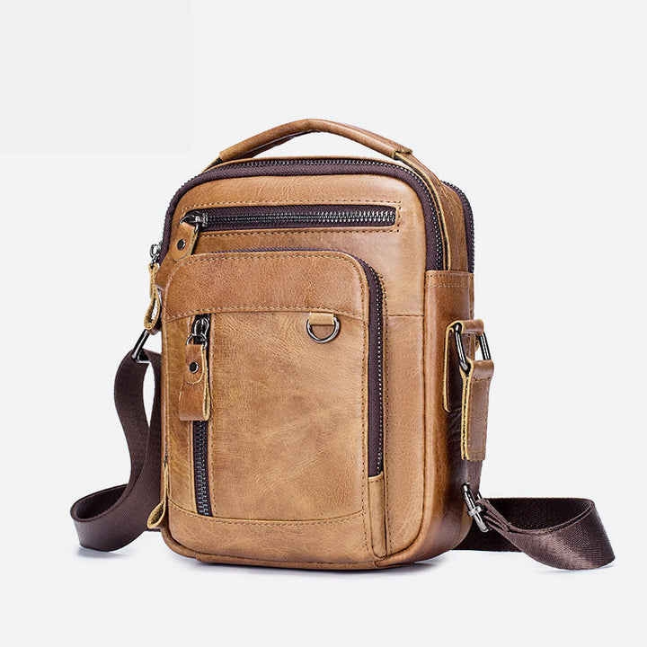 Hochwertige Retro-Business-Umhängetasche mit mehreren Taschen