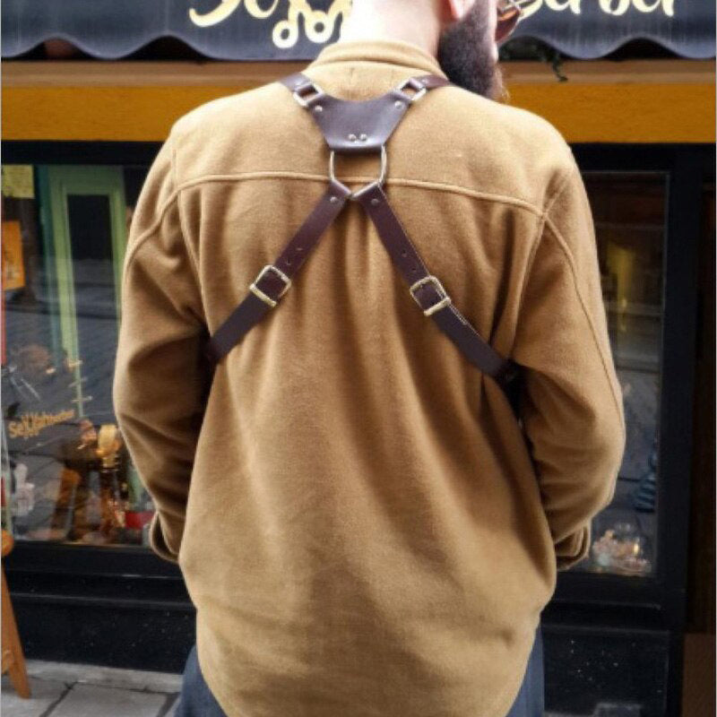 Retro-Telefon-Schulterholster aus Leder mit verstellbaren Riemen für tägliche Kostümpartys