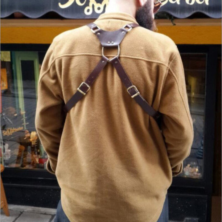 Retro-Telefon-Schulterholster aus Leder mit verstellbaren Riemen für tägliche Kostümpartys