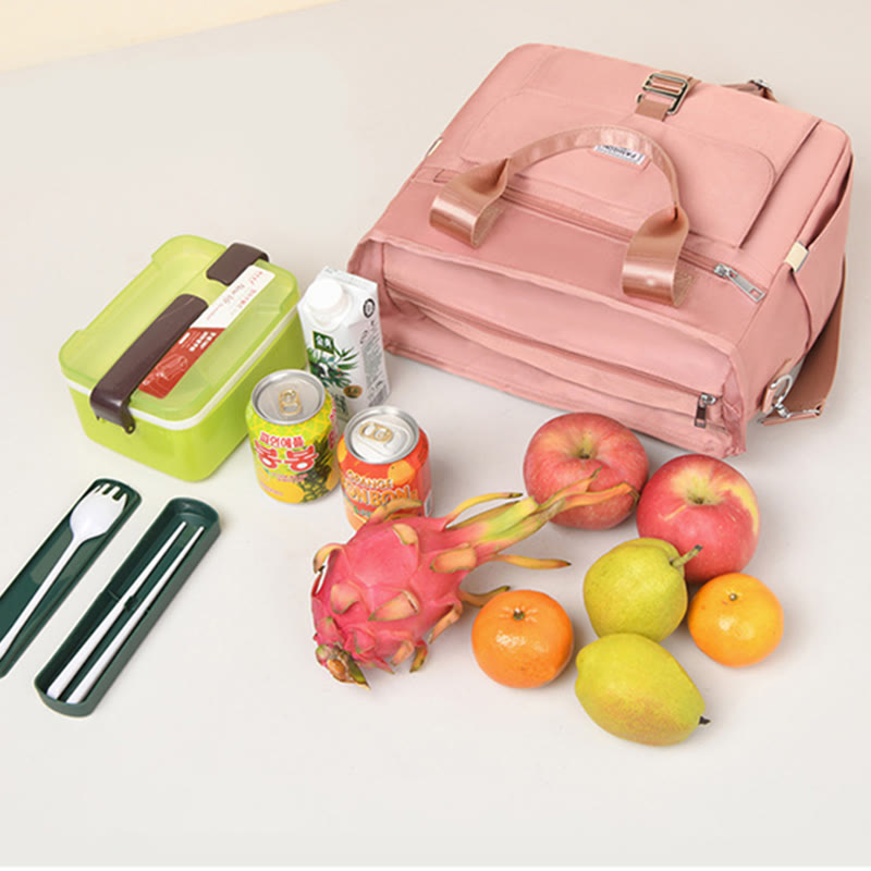 Tote Für Outdoor Picknick Tragbare Multifunktionale Wasserdichte Nylon Mittagessen Tasche - image 2