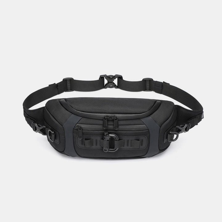 Multifunktionale Umhängetasche, Hüfttasche für Herren, Brusttasche mit mehreren Taschen