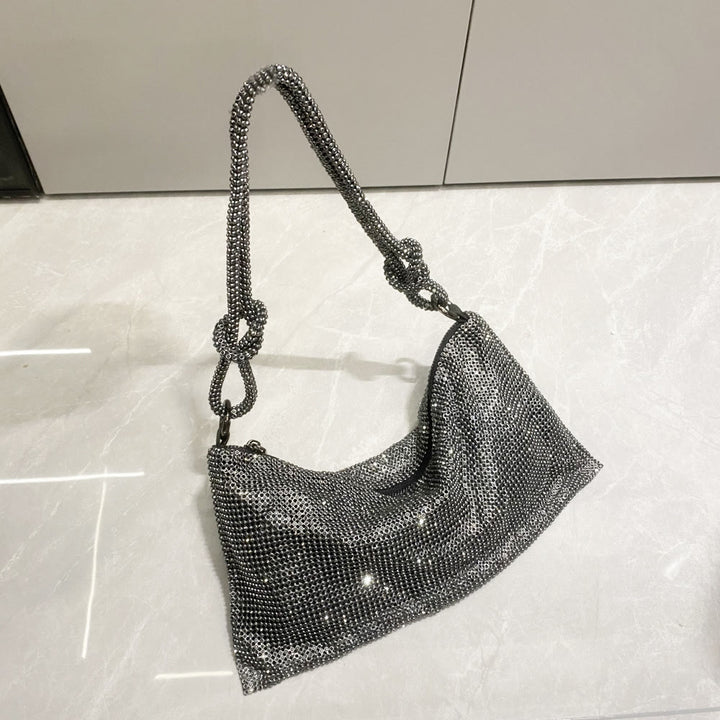 Umhängetasche für Damen mit funkelnden Diamanten, mehrere Farben, Handtasche