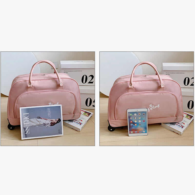 Zugstangen-Reisetasche für Männer und Frauen, leichte Bordtasche