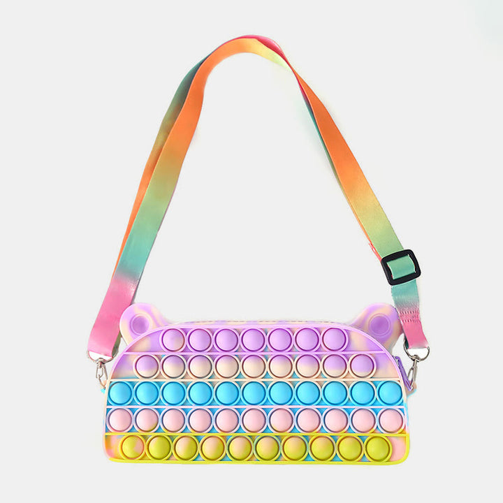 Süße Schultertasche für Kinder Silica Gel verstellbare Umhängetasche