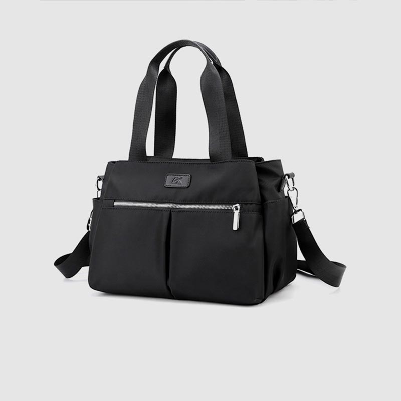 Tasche mit drei Fächern und Tragegriff oben, wasserdicht, große Handtasche, Umhängetasche für Damen