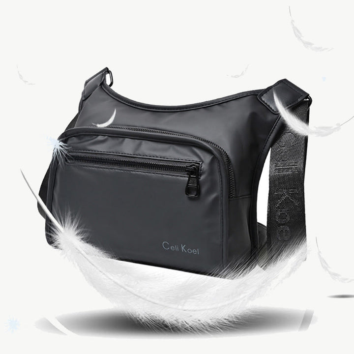 Einfache Messenger Bag mit breitem Riemen, leistungsstarke Umhängetasche für Herren