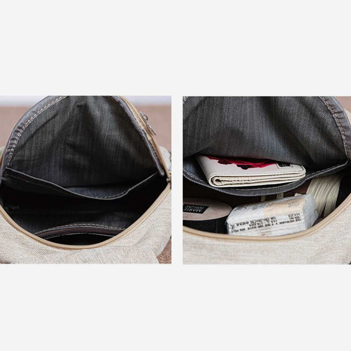 Multifunktionaler Rucksack mit großem Fassungsvermögen und nationalem Blumendruck