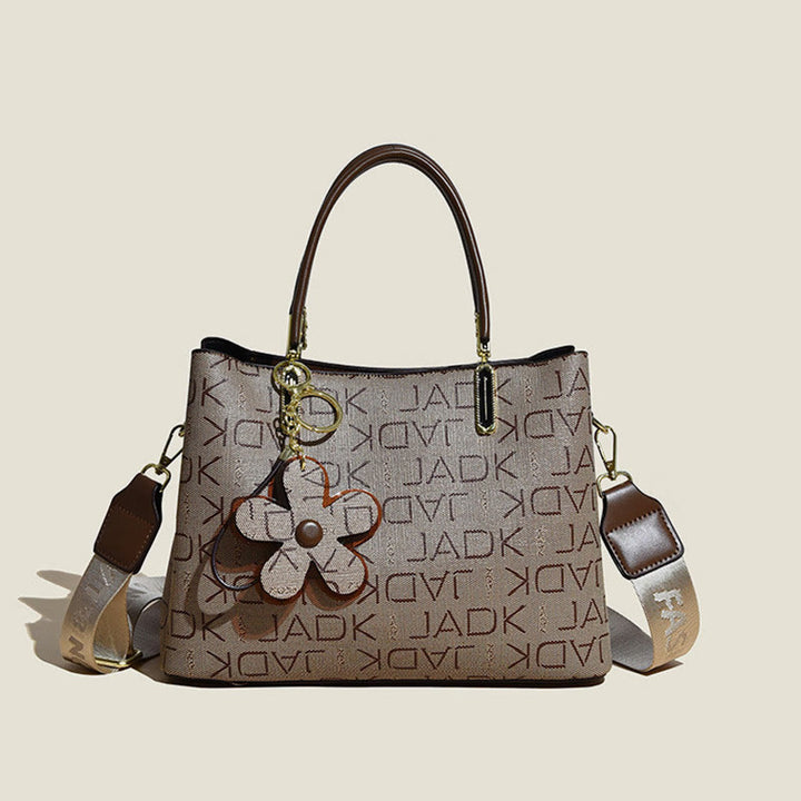 Retro Damen Henkeltasche mit ausgefallenem Muster Umhängetasche