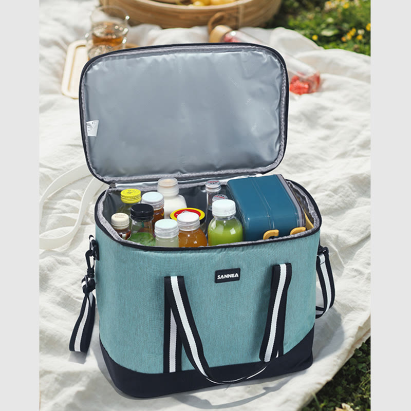 Kühltasche für Picknick im Freien, hält warm und kalt, Campingtasche