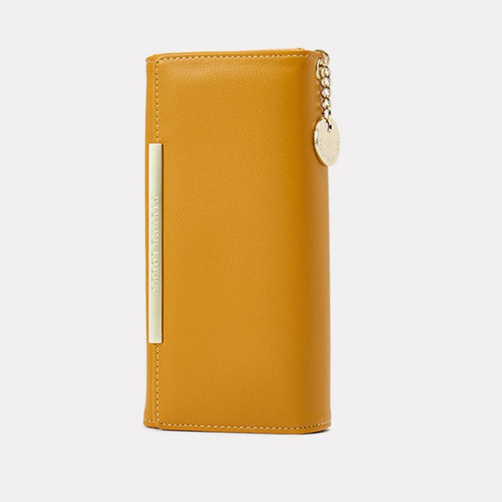 Kreditkartenetui, zweifach faltbare Clutch, große Kapazität, lange Geldbörse für Damen