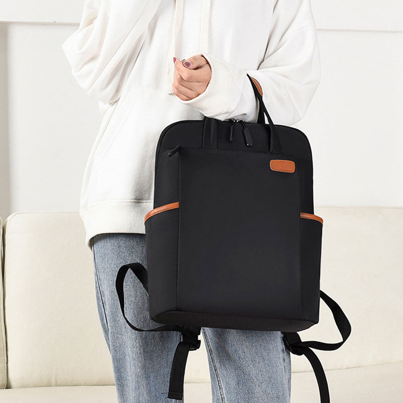 Lässiger, wasserdichter Nylon-Rucksack mit großem Fassungsvermögen 