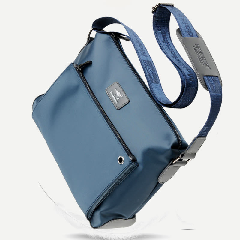 Umhängetasche für Herren, Business-Oxford-Stoff, horizontaler Tagesrucksack