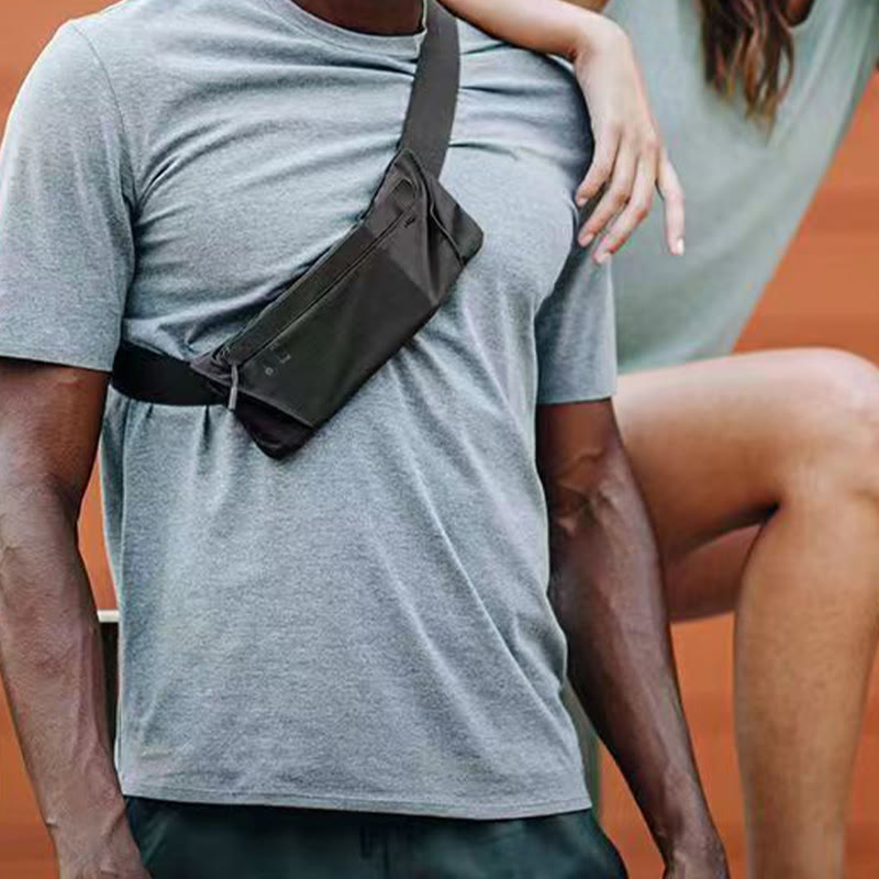 Gürteltasche für Herren, Outdoor-Sport, leichte Brust-Telefontasche