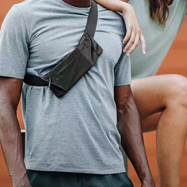 Gürteltasche für Herren, Outdoor-Sport, leichte Brust-Telefontasche