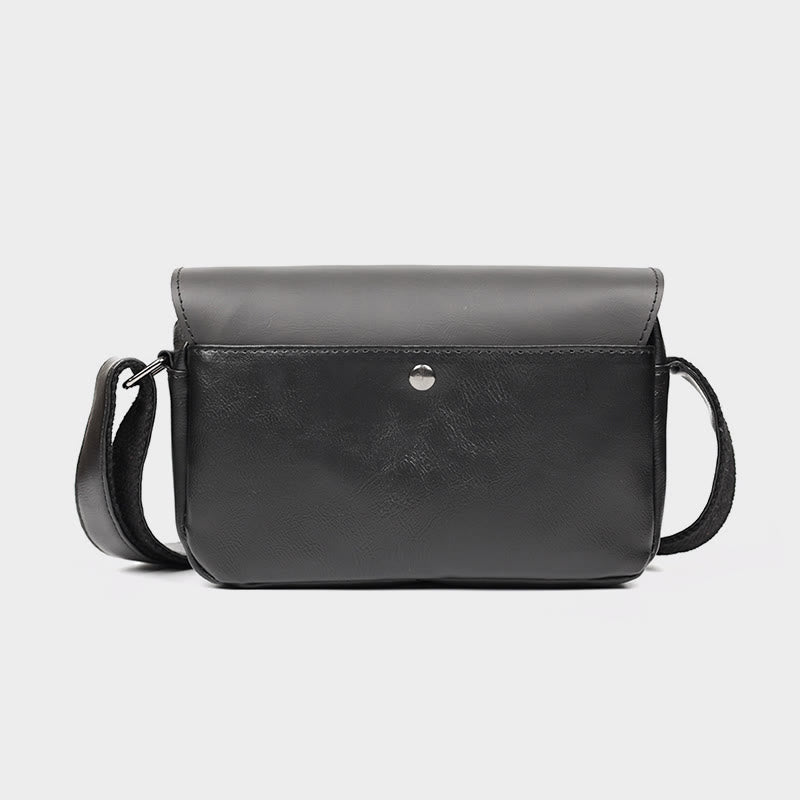 Umhängetasche für Männer Nieten PU Leder kleine Schultertasche