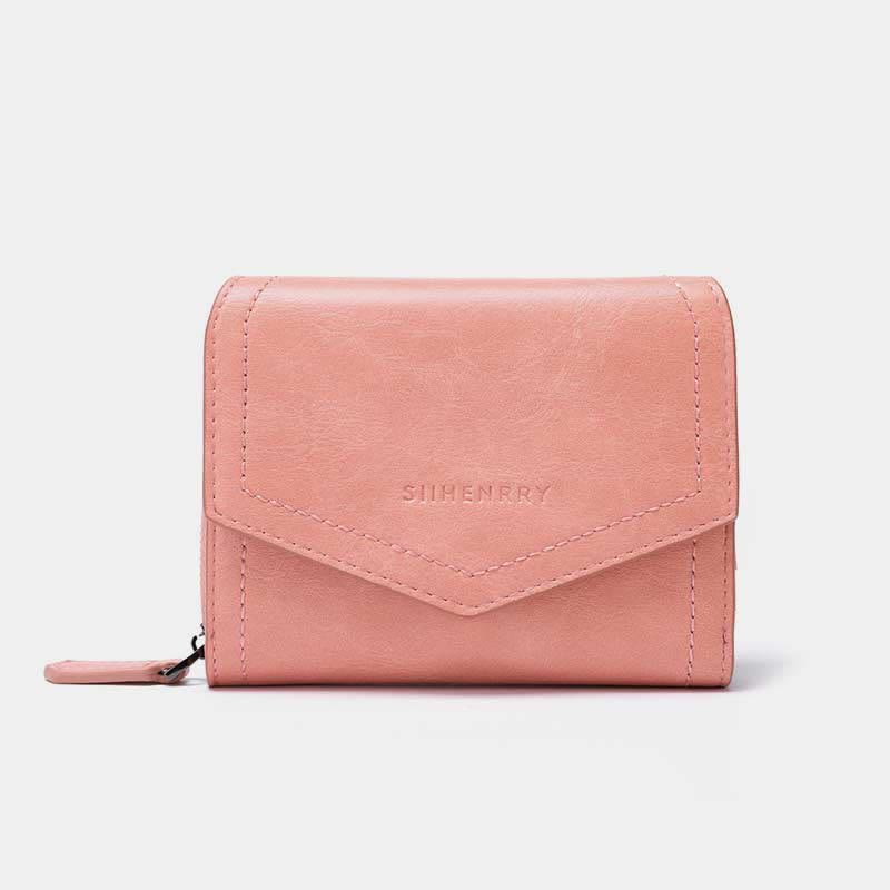 Damen Kurze Bifold Geldbörse Kunstleder Geldbörse RFID Blocking Kartenhalter