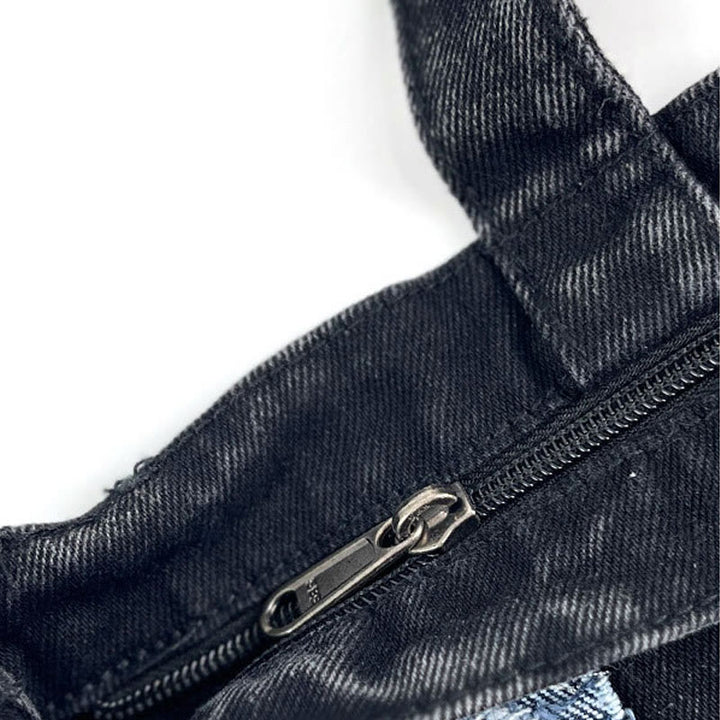 Gentle Women Tote Stickerei Brief große Laptop Schultertasche