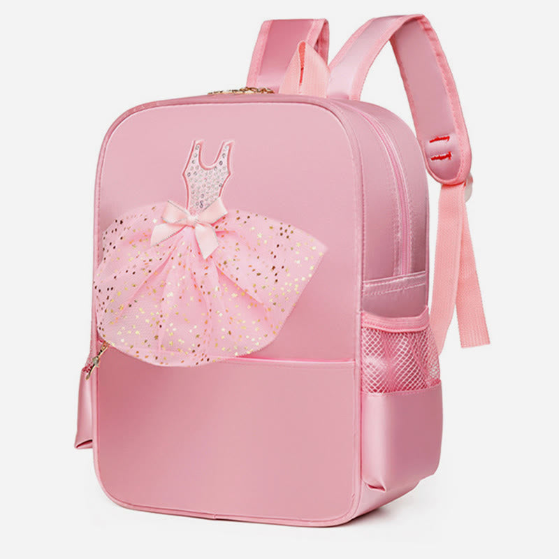 Mädchen Tanz Rucksack Ballerina Kleid Dekor Kinder Tanz Schultasche