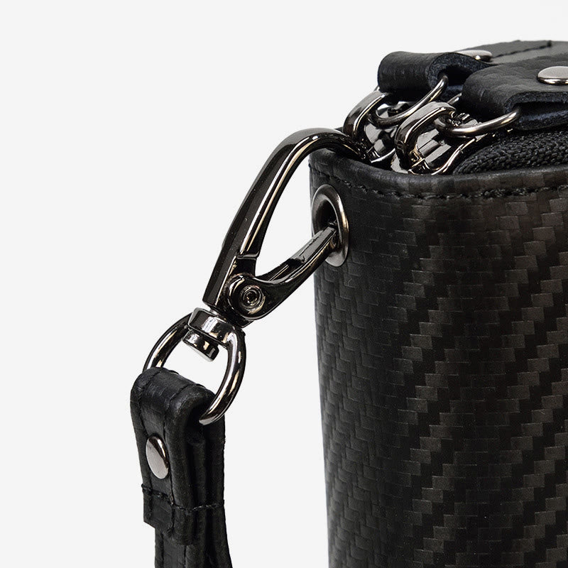 Lange Geldbörse für Herren aus echtem Leder, Retro, lässige Clutch