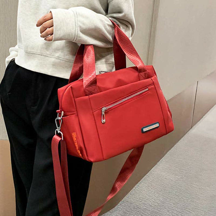 Leichte Umhängetasche für Damen, große Handtasche, Schultertasche mit Tragegriff oben