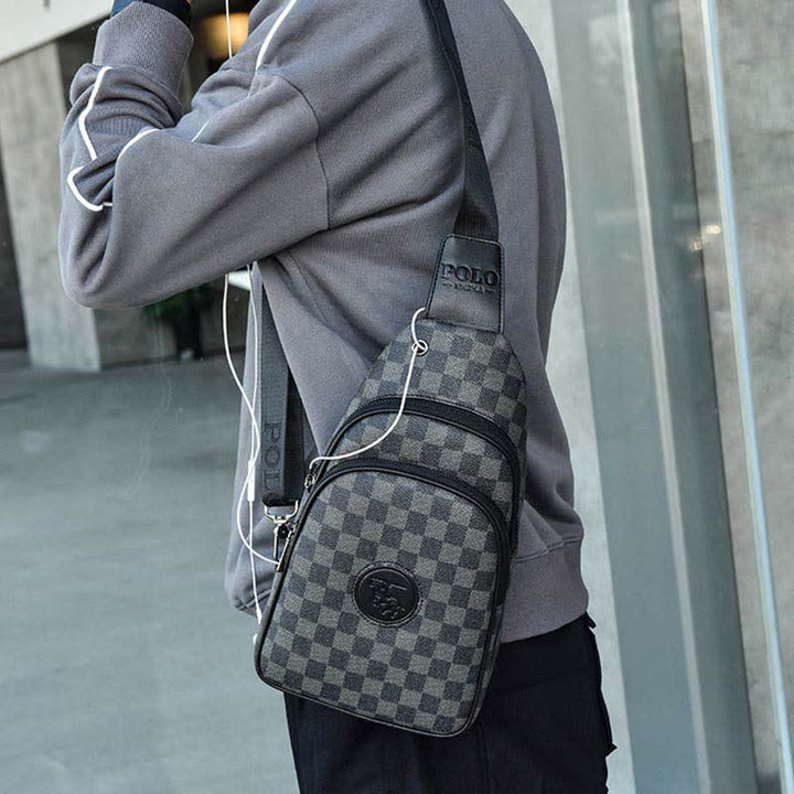 Männer Im Freien Beiläufige Reise Wandern Crossbody Brust Sling Tasche Ein-Schulter Gurt