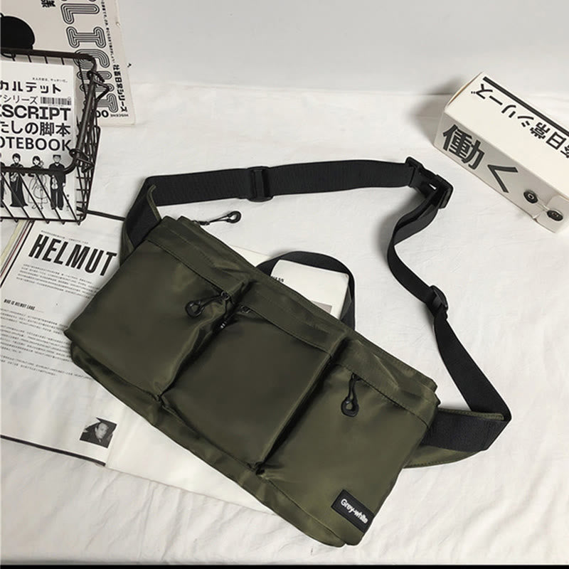 Gürteltasche für Herren, Sport, große Kapazität, Freizeit-Umhängetasche