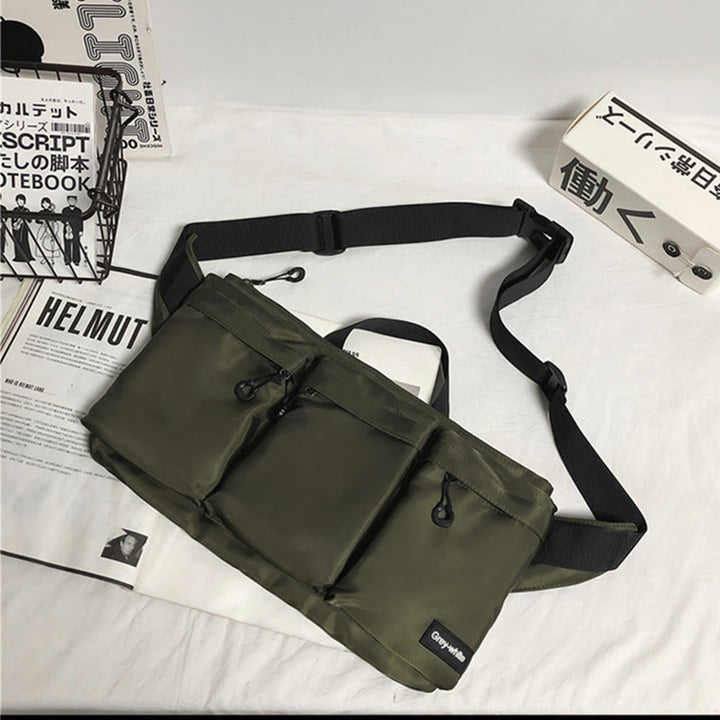 Gürteltasche für Herren, Sport, große Kapazität, Freizeit-Umhängetasche