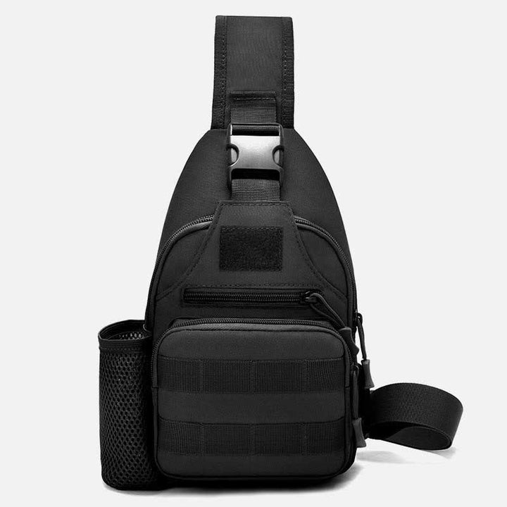 Taktische, militärische, leichte Schultertasche mit mehreren Taschen und USB-Ladeanschluss