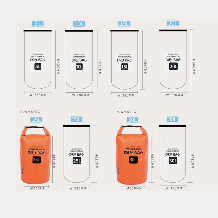Wasserdichter Outdoor-Drybag mit großem Fassungsvermögen