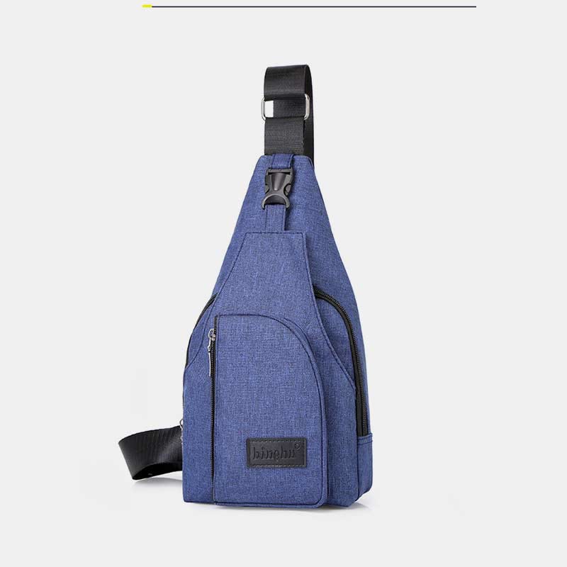 Sling Bag für Herren, leichte, graue Umhängetasche zum Wandern