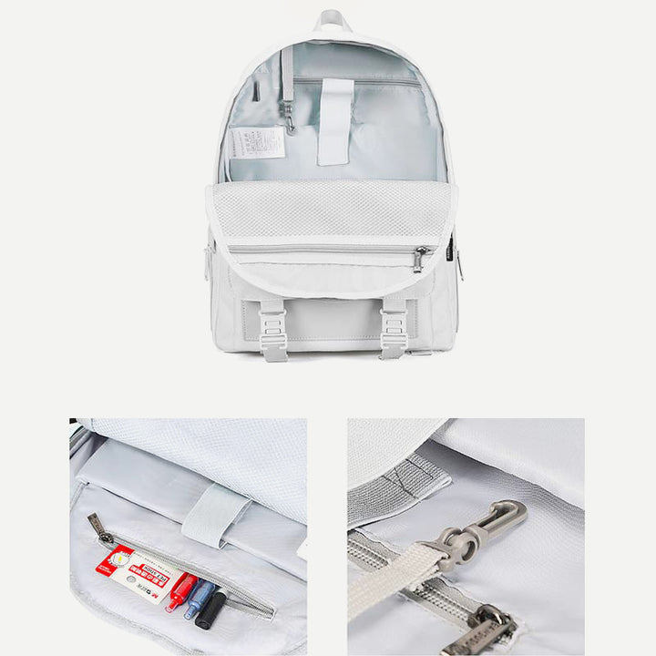 Unisex-Rucksack mit großer Kapazität, einfacher Reise-Tagesrucksack, Laptop-Büchertaschen, lässiger Rucksack