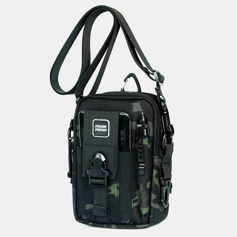 Taktische Hüfttasche mit Gürtelschlaufe, Handytasche für 7,5 Zoll Mobiltelefone mit Umhängegurt
