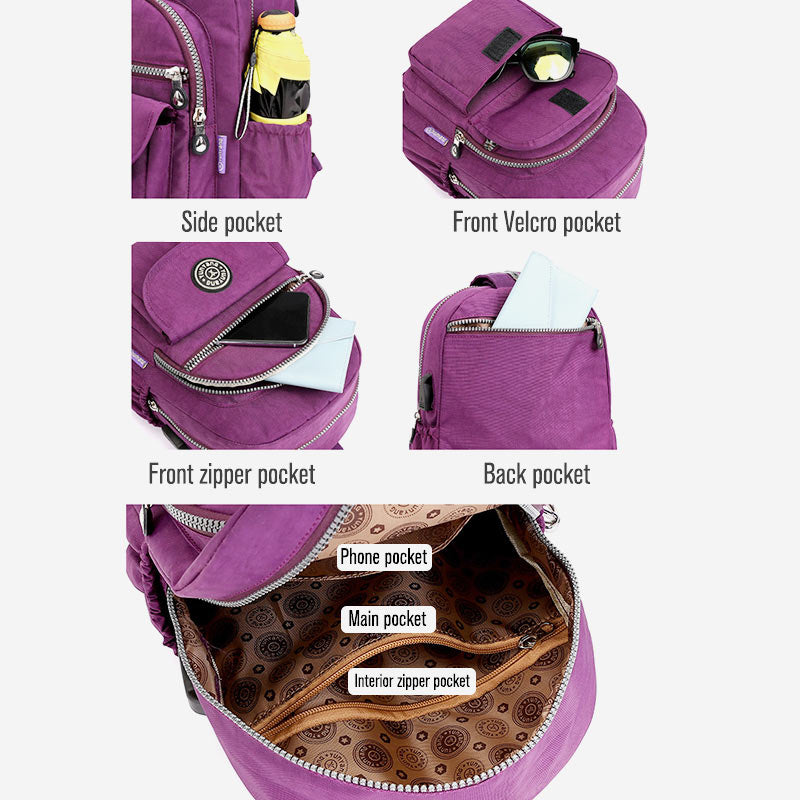 Multifunktionaler, leichter, wasserdichter Rucksack mit großem Fassungsvermögen, Mini-Tagesrucksack