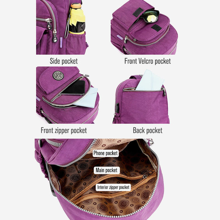 Multifunktionaler, leichter, wasserdichter Rucksack mit großem Fassungsvermögen, Mini-Tagesrucksack