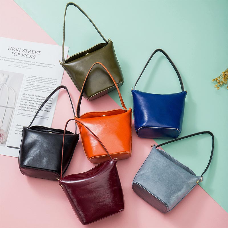 Mini-Beuteltasche, Handtasche, geräumige Münzbörse, kleine Hobo-Tasche für Damen
