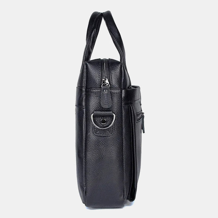 Business Aktentasche Messenger Bag für Herren aus echtem Leder Laptoptasche