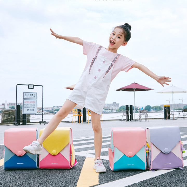 Kinderrucksack, bunt, für Mädchen, Rucksack, Büchertaschen, Mittelschule, Grundschule